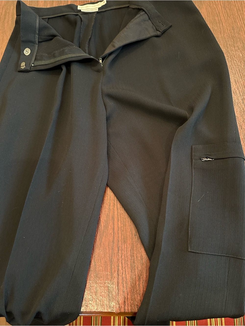 Garfield & Marks Black Ribbed pant